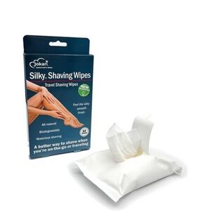 2 Jokari Biodegradable Waterless Shaving Wipes- 24 Sheets